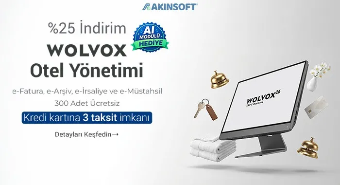 Wolvox Otel %25 + AI Modülü Hediye